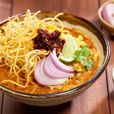  Khao Soi: Zapachowa mieszanina curry i chrupiącej panierki z makaronem w nutach smakowej orkiestry!