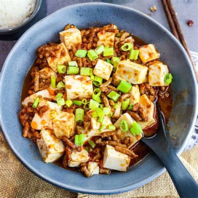  Mapo Tofu - Czy To Chrupiący Smak, Który Wybucha W Usta Z Pikanta Wiosną?